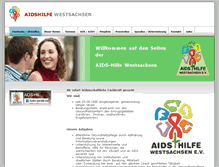 Tablet Screenshot of aidshilfe-zwickau.de